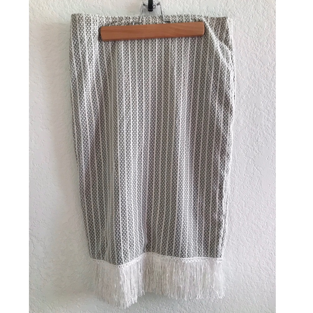 Silver patterned skirt